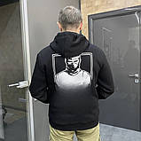 100% з продажу на ЗСУ! Нетолерантне Худі з принтом "K... THE RUSSIAN", бавовна (коттон), колір Чорний, розмір L, унісекс, фото 2