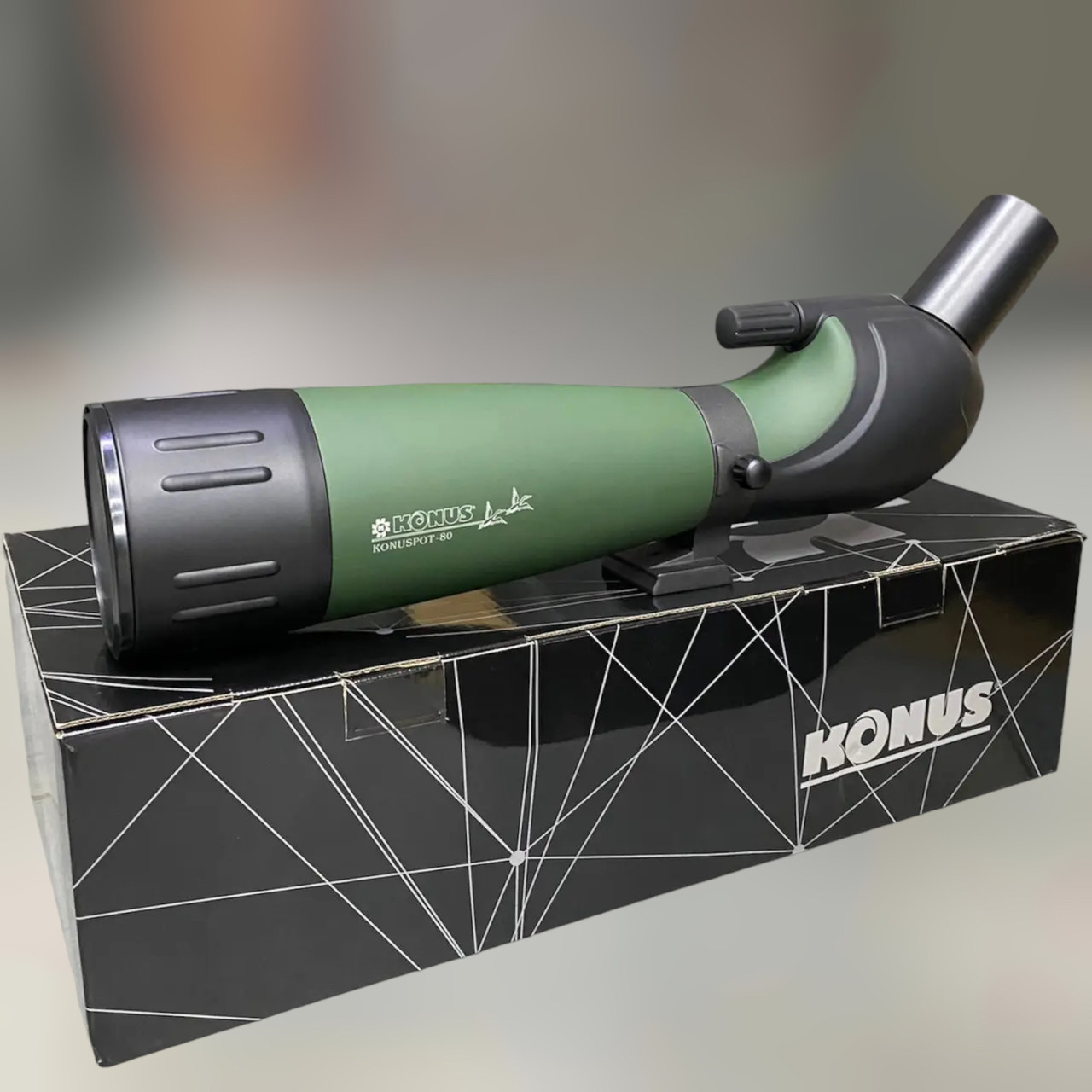 Підзорна труба KONUS KONUSPOT-80C 20-60x80, штатив у комплекті, чохол, адаптер для смартфона, фото 1