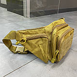 Сумка тактична на пояс або через плече, Койот, 43 х 13 см, Оксфорд, Yakeda, підсумок тактичний на пояс, фото 5