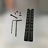 Планка Picatinny для АК, на цілик, 8 слотів, довжина 100 мм, планка Пікатінні на АК, фото 2