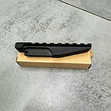 Планка Picatinny для АК, на цілик, 8 слотів, довжина 100 мм, планка Пікатінні на АК, фото 6