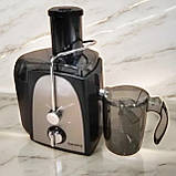 Електричний відцентровий соковитискач 3000 Ватт Rainberg 1 л потужний електросоковитискач для овочів та фруктів, фото 2