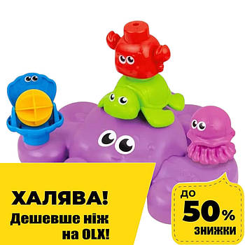 Іграшка для купання WinFun Восьминіг (морські тварини, що бризкають водою, на батарейці) 7117-NI Акція до 29.12