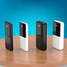 Повербанк для роутера KP PD-29 20000 mAh QC 22,5W із зарядкою на 2 USB powerbank + usb шнур для вайфай роутера 9В/12В - Чорний, фото 5