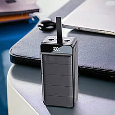 Повербанк Wekome WK WP-269 на 60000 mAh зі швидким заряджанням powerbank для смартфона планшета кільцевої лампи, фото 4