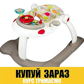 Ходунки WIN FUN 2в1 (кермо, музика, звук, світло, рухомі деталі, батарейки) 805300-NL Біло-сірий Акція до 29.1