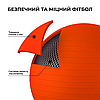 М'яч для фітнесу (фітбол) WCG 55 Anti-Burst 300кг Помаранчевий + насос, фото 8