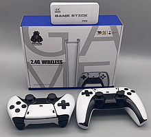 😎Бездротова ігрова консоль GAME 4K Ultra HD M15, 4K, HDMI, 2 бездротові геймпади у комплекті, Біла