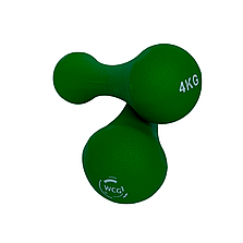 Неопренові фітнес гантелі WCG по 4 кг (2х4), фото 1