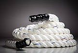 Канат тренувальний для кросфіта 12м Battle Rope White WCG 50х12, фото 6