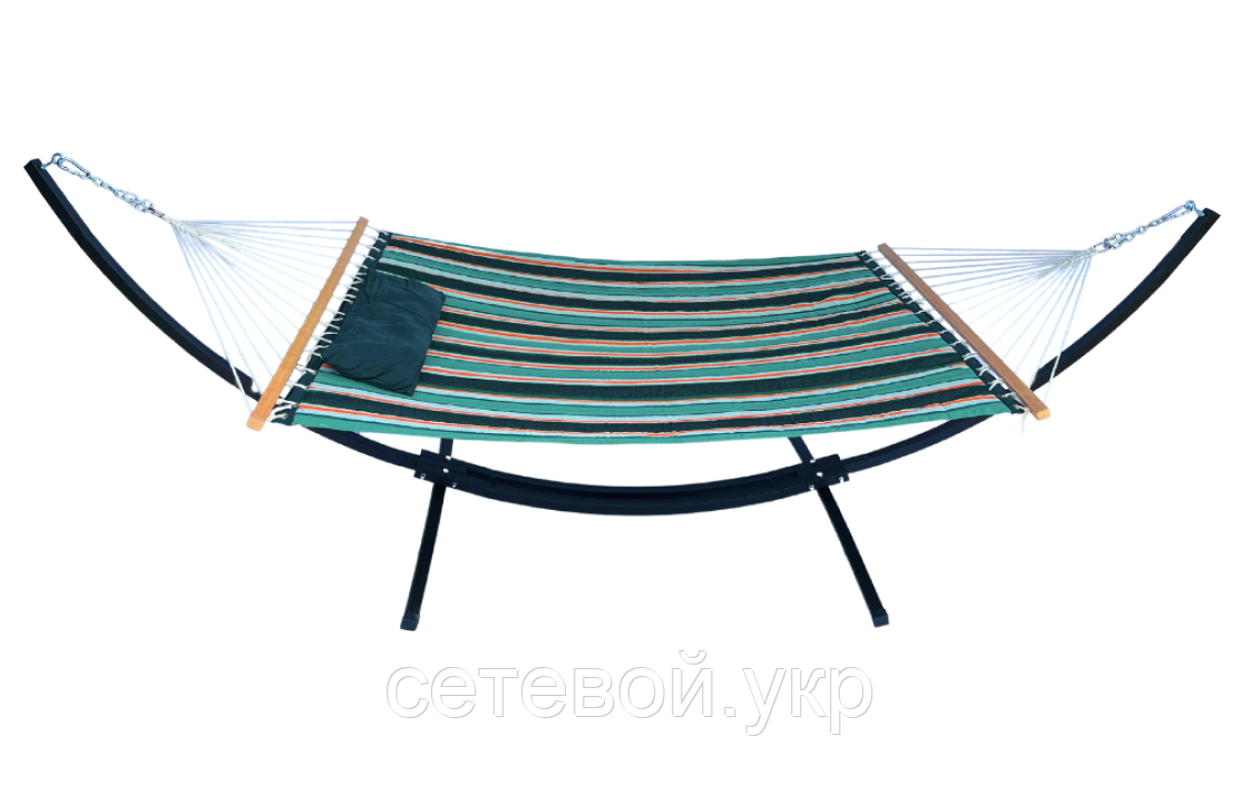 Двомісний гамак з планкою і каркасом Siesta XXL 200х150 WCG
