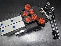 Гідророзподільник 02Р40 з пневмокеруванням на підйом кузова 2 секційний 40-60 л/хв Корея