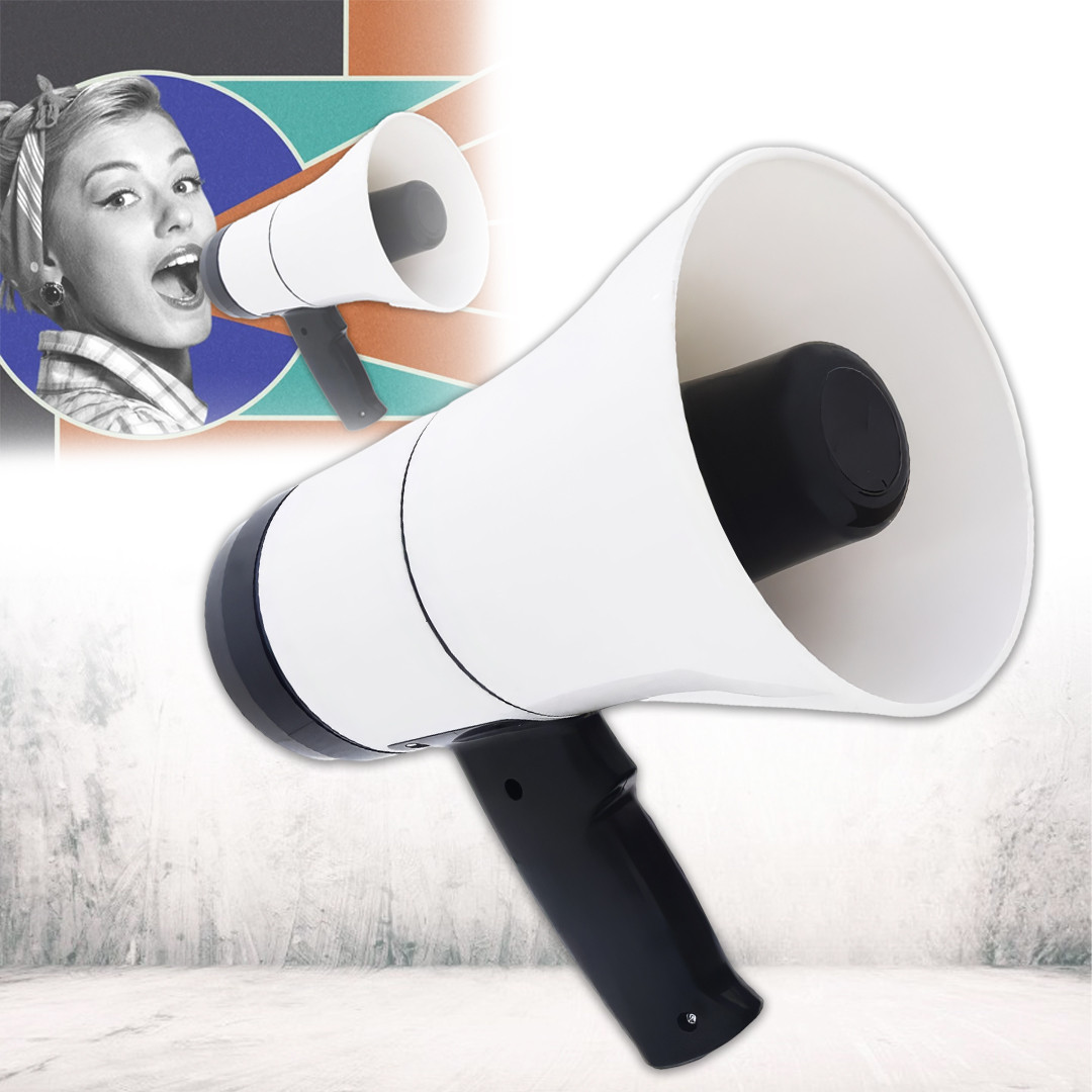 Гучномовець-рупор на акумуляторі Loudspeaker HA-160 Bluetooth USB Чутність до 500 м, фото 1