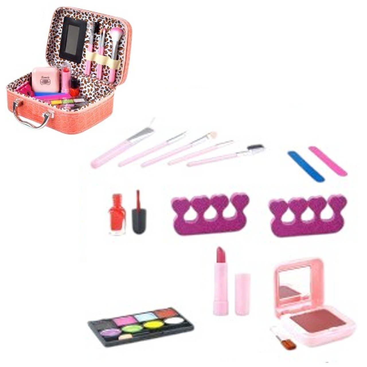 Косметика дитяча (тіні, помада, рум'янець, щіточки, манікюрний набір) G496774-FT2100-B