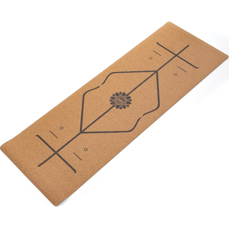 Килимок для йоги корково-каучуковий Yoga mat Record FI-7156-10 183x61 мx0.4 cм