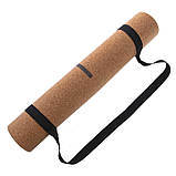 Килимок для йоги корково-каучуковий Yoga mat Record FI-7156-10 183x61 мx0.4 cм, фото 9