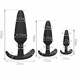 Силіконова анальна пробка Long Deluxe Series M size, фото 4