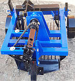 Вібраційна картоплекопалка з карданним валом під ВВП до мотоблока однорядна КП-01В (1 ланцюг), фото 3