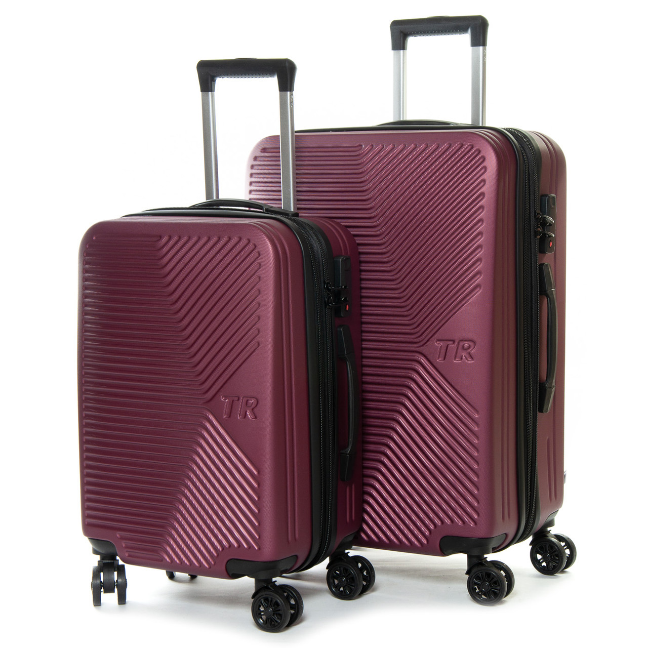 Дорожня Валіза 2/1 ABS-пластик FASHION 804 red.Дорожні валізи на колесах гуртом і в роздріб в Україні, фото 1