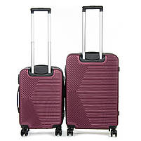 Дорожня Валіза 2/1 ABS-пластик FASHION 804 red.Дорожні валізи на колесах гуртом і в роздріб в Україні, фото 3