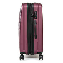 Дорожня Валіза 2/1 ABS-пластик FASHION 804 red.Дорожні валізи на колесах гуртом і в роздріб в Україні, фото 4