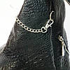Рюкзак жіночий "Паріс" натуральна шкіра, чорний з тисненням під крокодила, фото 6