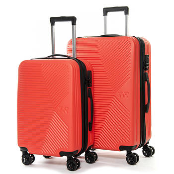 Дорожня Валіза 2/1 ABS-пластик FASHION 804 orange.Дорожні валізи на колесах гуртом і в роздріб в Україні