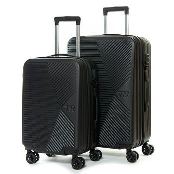 Дорожня Валіза 2/1 ABS-пластик FASHION 804 black.Дорожні валізи на колесах гуртом і в роздріб в Україні