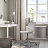 Офісний стілець IKEA BLECKBERGET Біло-сірий 805.732.69, фото 4
