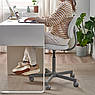Офісний стілець IKEA BLECKBERGET Біло-сірий 805.732.69, фото 5