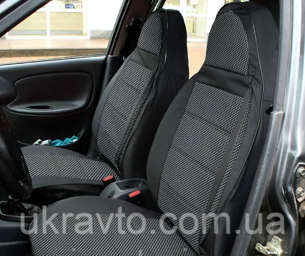 Чохли VW Polo V sedan (2009>/2015>) Передні Пілот сірі