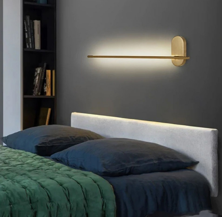 Сучасне лінійне бра в латунному корпусі 100 см WB 26/1000 AB, фото 1