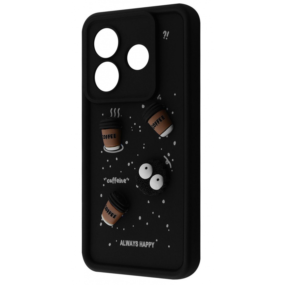 Чохол Pretty Things Case для Xiaomi Redmi Note 14 5G Black/Coffee
