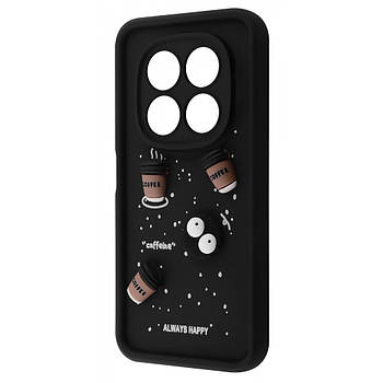 Чохол Pretty Things Case для Xiaomi Redmi Note 14 Pro 5G Black/Coffee