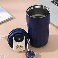 Термокружка 0.5 літра з ремінцем та датчиком температури непроливайка термос на подарунок для школи