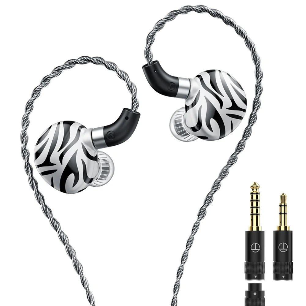 ⇒ TRN White Tiger, mic (2DD+1Pla) - внутрішньоканальні багатодрайверні навушники, 20Hz-40kHz, фото 1