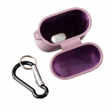 Чохол з Soft-Touch і мікрофіброю для Airpods / Airpods 2 + карабін - Mint 18, фото 2