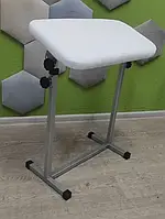 Підставка для тату майстра на двох опорах (ХОЛДЕР) Білій, сірі ніжки