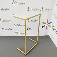 Стіл майстра приставний допоміжний Рожевий із золотим