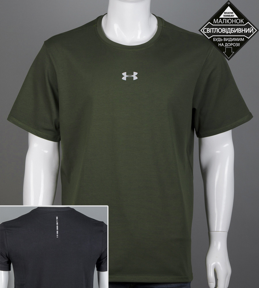 Футболка батал Under Armour Reflective 2424б (Уп.4шт 3XL,4XL), Хакі