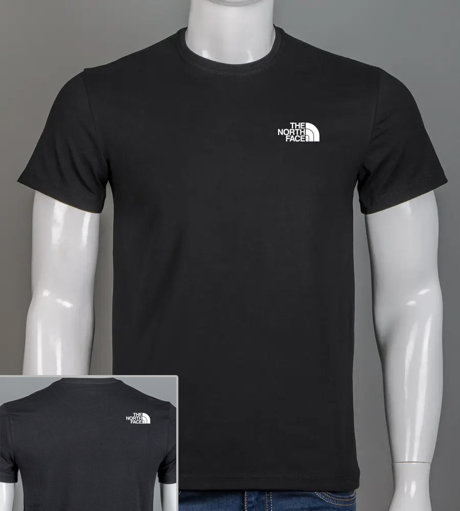 Футболка чоловіча The North Face 2421м (Уп.4шт M-XXL), Чорний, фото 1