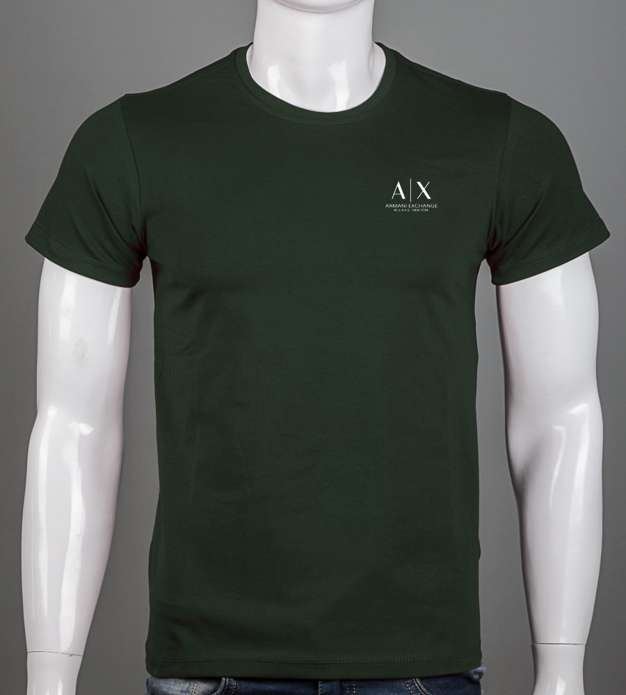 Футболка чоловіча Armani Exchange 2420м (Уп.4шт M-XXL), Темно-зелений