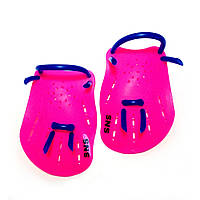 Лопатки для плавання розмір S рожеві S-HS-S-МА