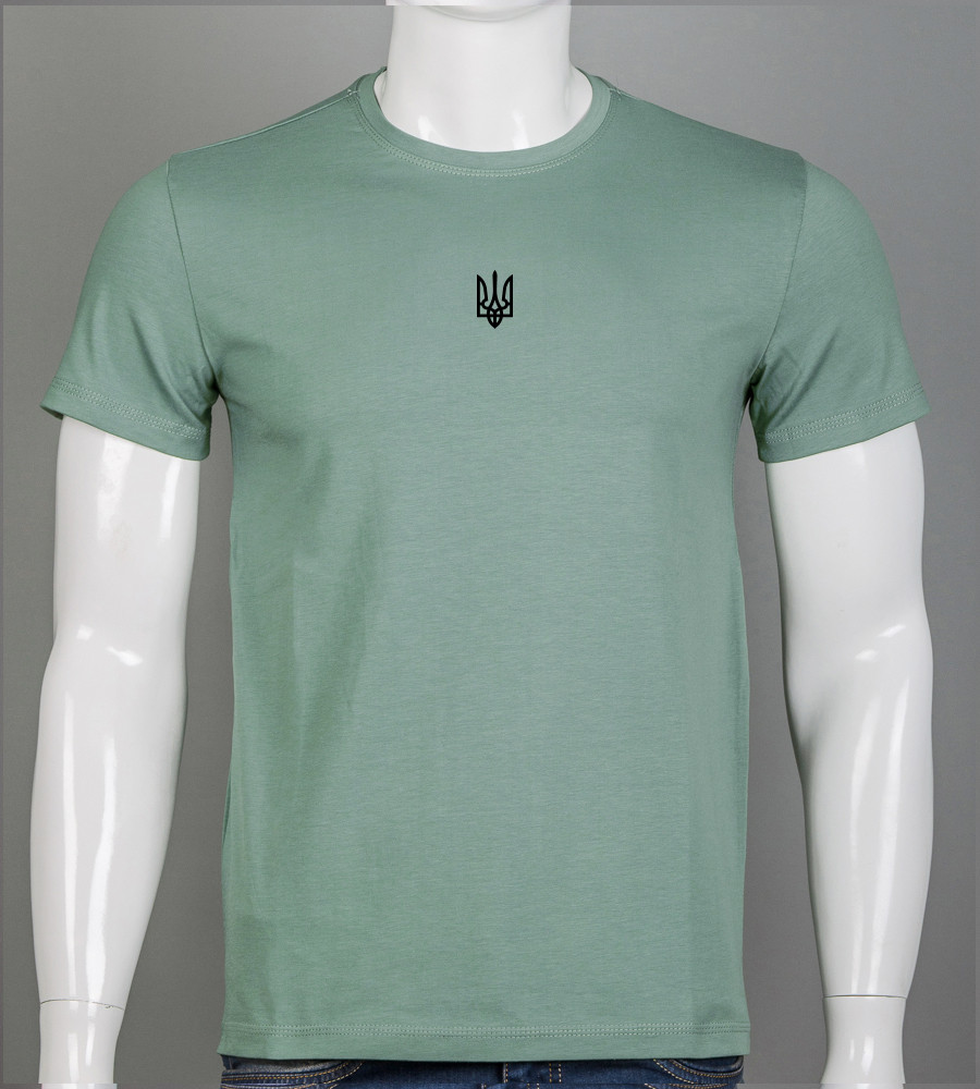 Футболка чоловіча Тризуб 2401м (Уп.4шт M-XXL), Розмарин, фото 1