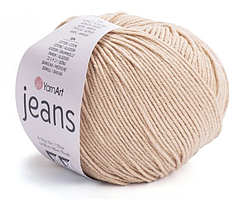 Пряжа Jeans 07 беж (із жовтинкою)