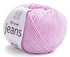 Пряжа Jeans 20 рожевий