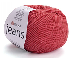 Пряжа Jeans 26 червоний