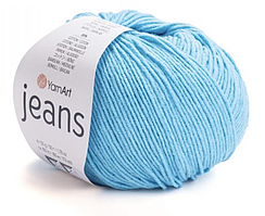 Пряжа Jeans 33 світла бірюза
