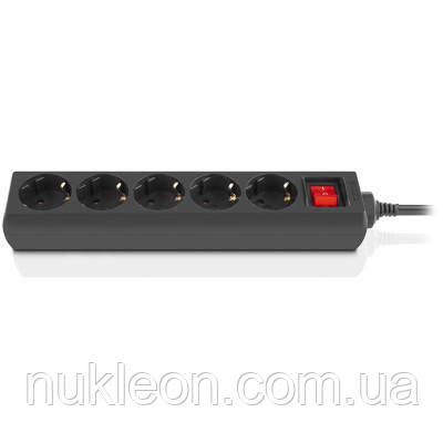 Популярний! Мережевий фільтр живлення REAL-EL RS-Protect M 3m, black (EL122300028) - Краща якість тільки на Nukleon.com.ua