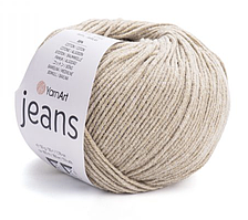 Пряжа Jeans 48 беж із сіринкою